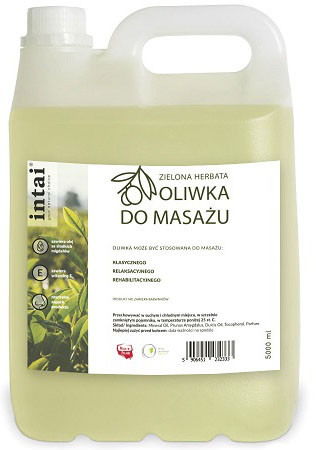 inna marka Intai Oliwka do masażu 5l ZIELONA HERBATA 5000ml