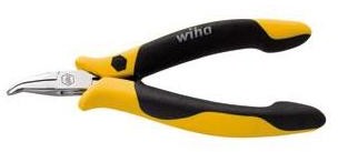 Wiha Szczypce z płaskim noskiem ESD Wygięte pod kątem 45° 120 mm Wiha 26802 Professional ESD Z 36 1 04