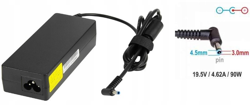 HP Zasilacz do laptopa 19,5V/4,62A 4,5x3