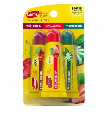 Carmex Moisturizing Lip Balsam Do Ust 3 Smaki