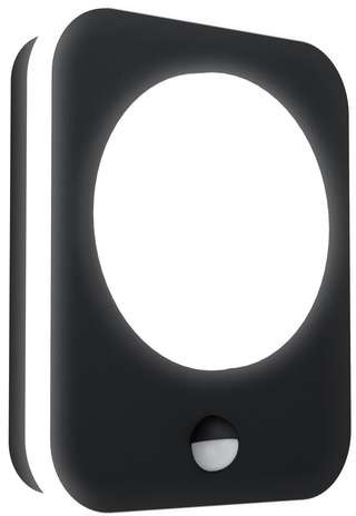 Eglo Madriz 99584 kinkiet lampa ścienna zewnętrzna IP44 9W LED czarny/transparentny