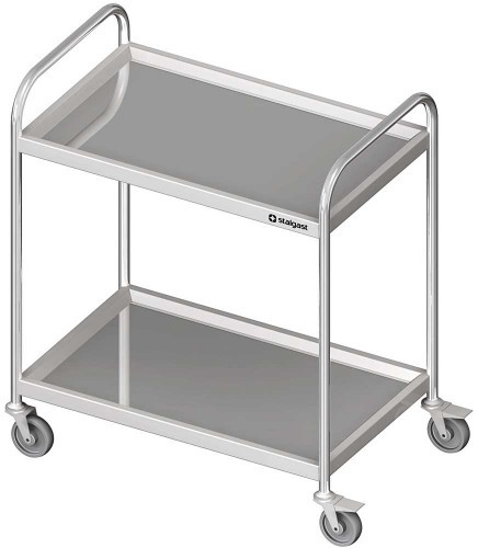 Stalgast Wózek kelnerski dwupółkowy 800x500x950 mm 982025080
