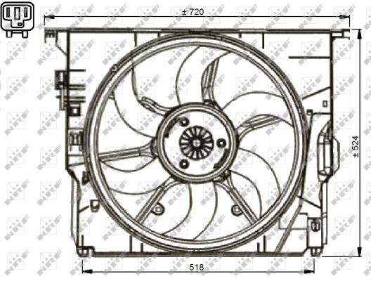 Zdjęcia - Pozostałe do motocykli NRF Wentylator  47737 17417589031 