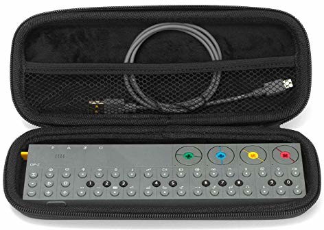Analog Cases Analog Cases GLIDE Case dla Teenage Engineering OP-Z lub podobnych syntezatorów (torba transportowa/futerał wykonany z wodoodpornej skóry syntetycznej, z wytrzymałym gumowym uchwytem), Czarny 54-90006