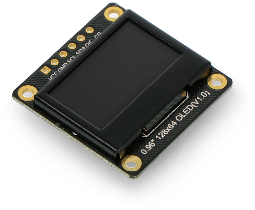 DFRobot Wyświetlacz OLED monochromatyczny graficzny 0,96'' 128x64px I2C/SPI - DFRobot DFR0650 DFR-16710
