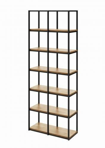 S&w Design Regał WOOD BOX 212x80 Loft na książki RWB68030212D