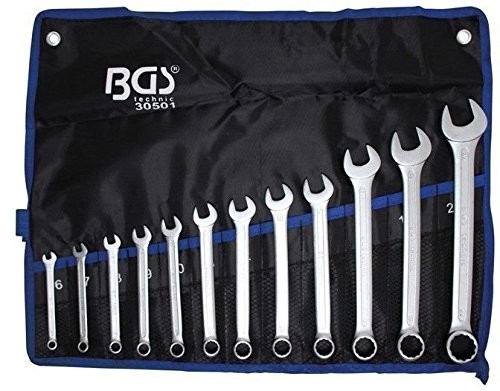 BGS , 12-częściowy zestaw kluczy płasko-ring, 1 sztuki, 30501