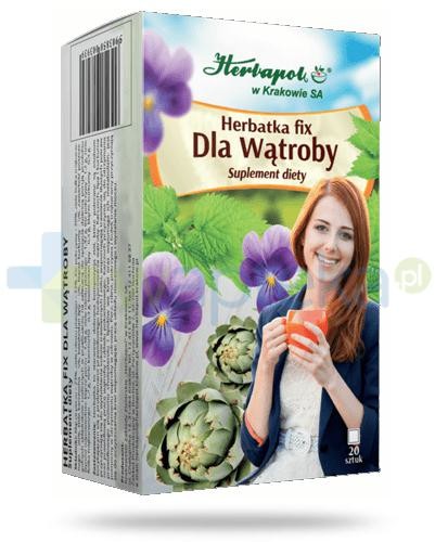 Herbapol Kraków Herbatka fix Dla Wątroby 20 saszetek 7039422