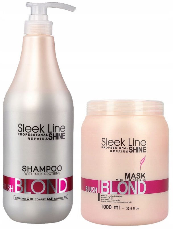 Zestaw Stapiz blush blond Róż szampon 1L +maska 1L
