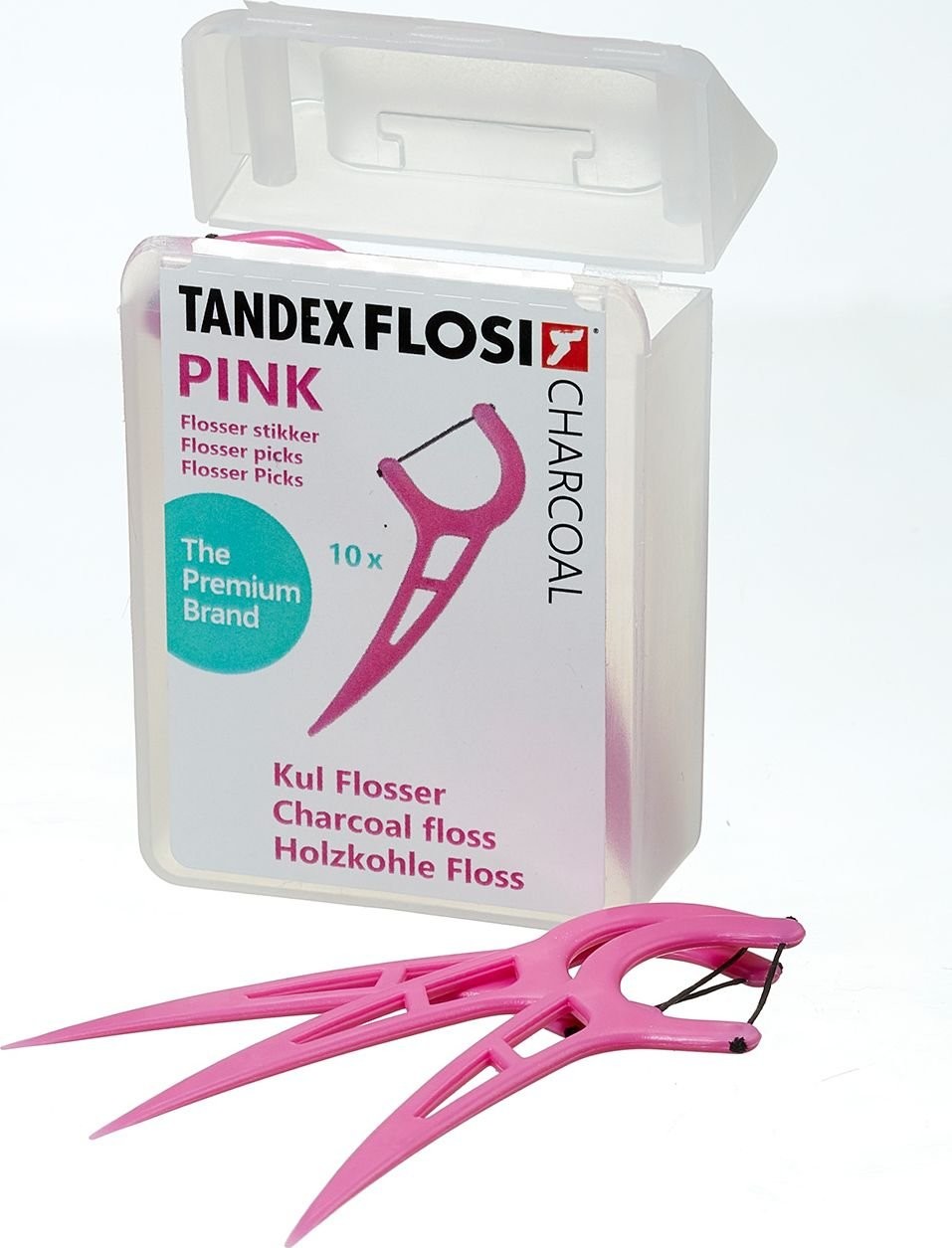 Tandex Floser z nitką węglową Pink 10 szt 5703459006047