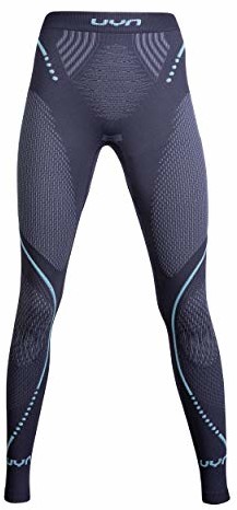 UYN damski Evolutyon Uw Long Pant Bieżnia Tight ciemnoszary - jasnoniebieski L/XL