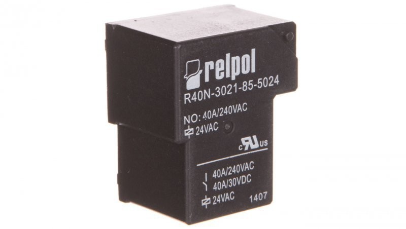 Relpol Przekaźnik przemysłowy 1Z 40A 24V AC PCB R40N-3021-85-5024 2614841 2614841