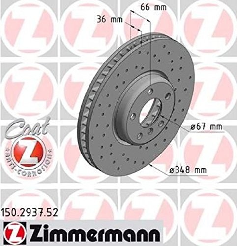 Zimmermann 150.2937.52 tarcza hamulcowa 150.2937.52