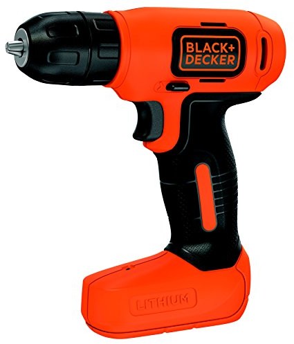 Black&Decker Black & Decker BDCD8 akumulatorowa wiertarka kompaktowa, akumulator 7,2 V 1,5 Ah Li-Ion, uchwyt szybkomocujący, akumulator, kabel do ładowania USB 600 mA BDCD8-QW