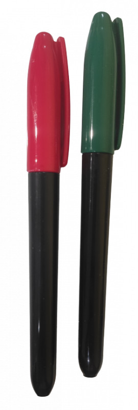 Joinco MARKER PERMANENTNY 2 SZTUKI CZERWONY + ZIELONY 4 MM
