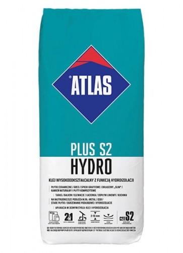Atlas Klej Plus S2 Hydro wysokoodkształcalny z funkcją hydroizolacji 15 kg C2TE S2