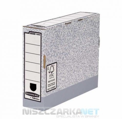 Fellowes Pudełko na akta 80mm z FSC - opk 10szt - Bankers Box System - 1080001