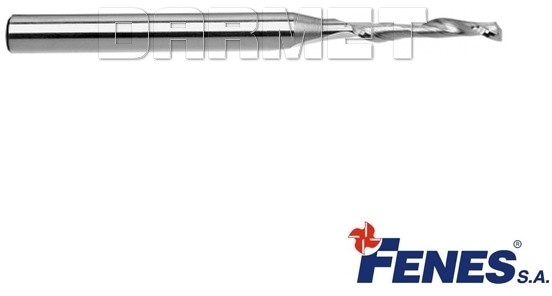 FENES Frez trzpieniowy 1-ostrzowy do otworów odwadniających w stolarce z PVC, NFPo HSS - 5x35x80MM - 0641-519-200-080