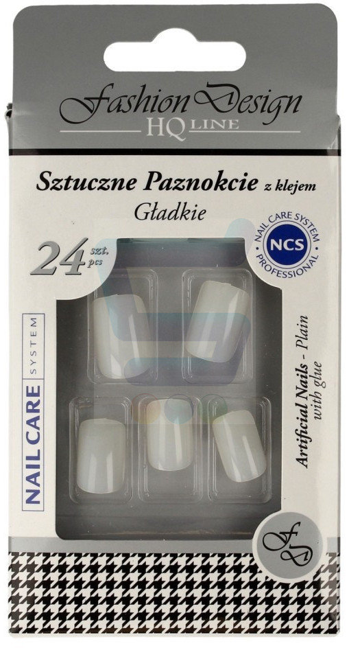 Top Choice Sztuczne paznokcie z klejem Gładkie 77944 24 szt.