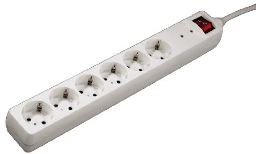 Hama 6-krotnie listwa zasilająca z ochroną przed przepięciem 1,4 m biały 00047778