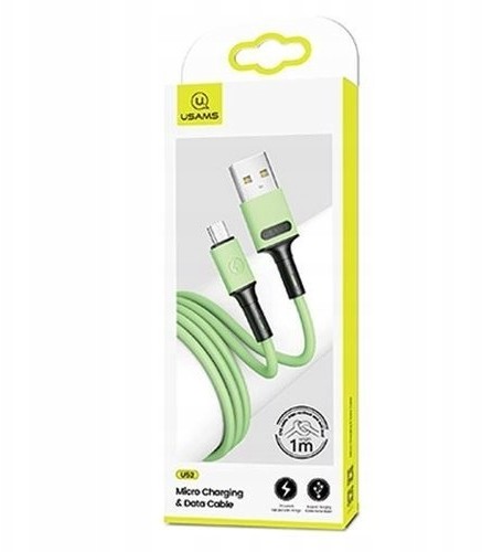 USAMS Kabel Microusb Fast Charge 1M Zielony