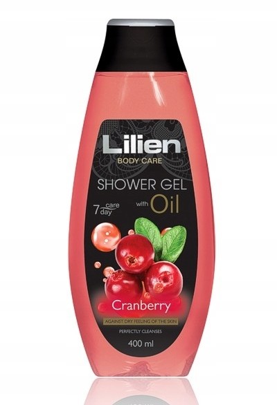 Lilien olejkowy żel pod prysznic 400ml Żurawina