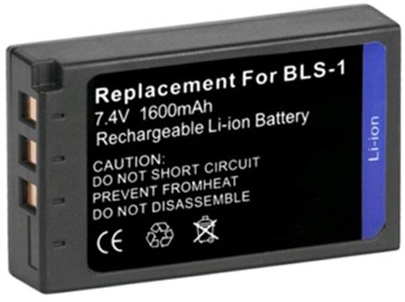 amsahr Olympus BLS-1 1600 mAh, 7.4 wolta, dopuszczenie CE, RoHS.Bateria jednorazowa BT-OLYBLS1-1CT