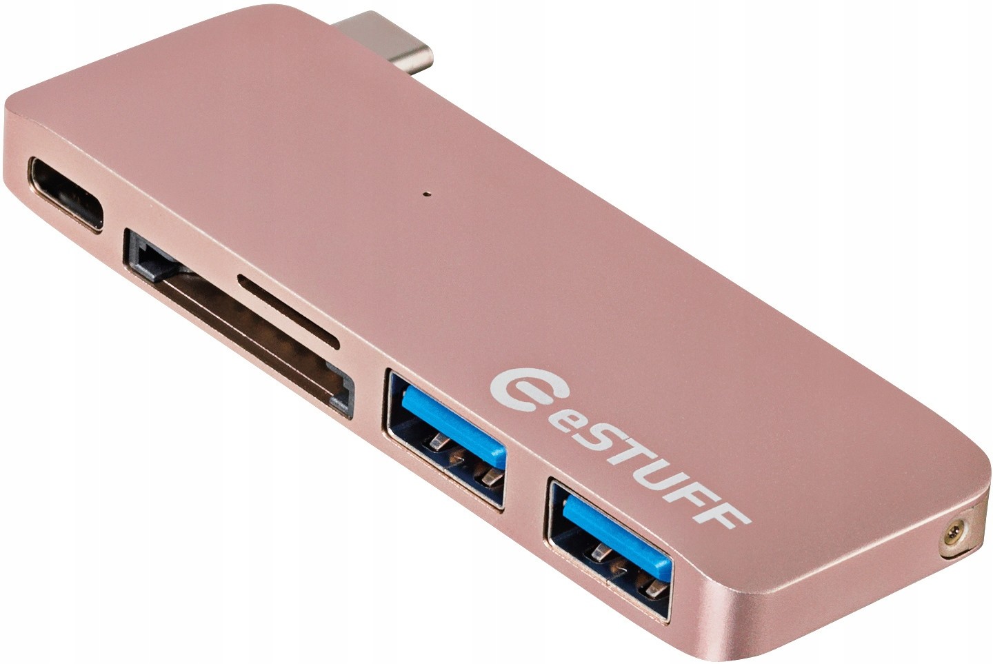HUB USB eSTUFF USB C Slot-in Hub Rose ES84121-ROSE