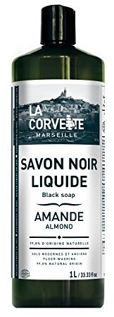 Savon Noir liquide/czarne oliwy z oliwek-szare mydło, ecocert, 1 litr