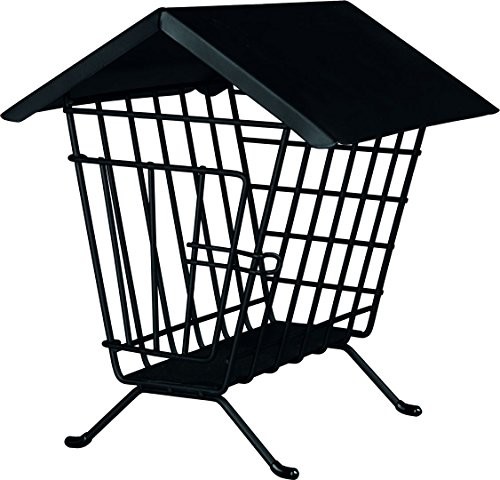 Trixie 60909 Hay rack do stawiania z dachem, 20 x 23 x 20 cm, czarny