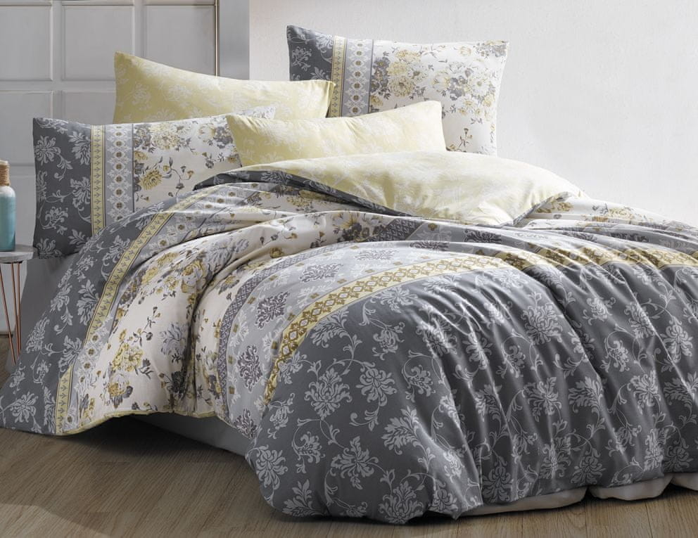 Bedtex pościel Vera Szara 140x200/70x90 cm