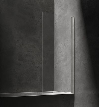 Omnires Parawan nawannowy 70x150 cm /5 mm otwierany na dwie strony , CHROM XHE85CRTR