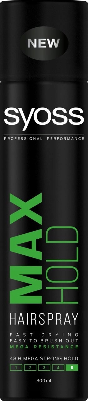 Syoss Max Hold Bardzo Mocny Lakier Do Włosów 300ML