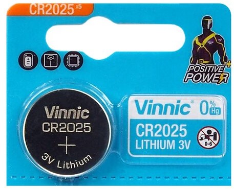 Vinnic bateria litowa CR2025 1szt CR2025