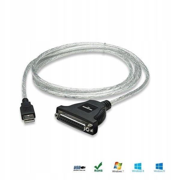 Manhattan Kabel adapter USB/DB25 1,8m