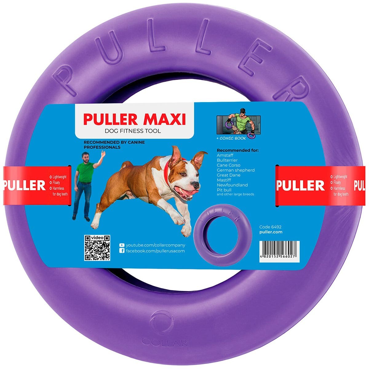 Puller MAXI 29cm ringo zabawka dla psa (1szt) collar