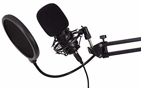 CoolBox CoolBox CoolCaster profesjonalny mikrofon kondensatorowy USB, ze statywem i wyciąganym stojakiem i filtrem pop, idealny do podcastów, streamingu, grania w gry, YouTube COO-MIC-CPD03