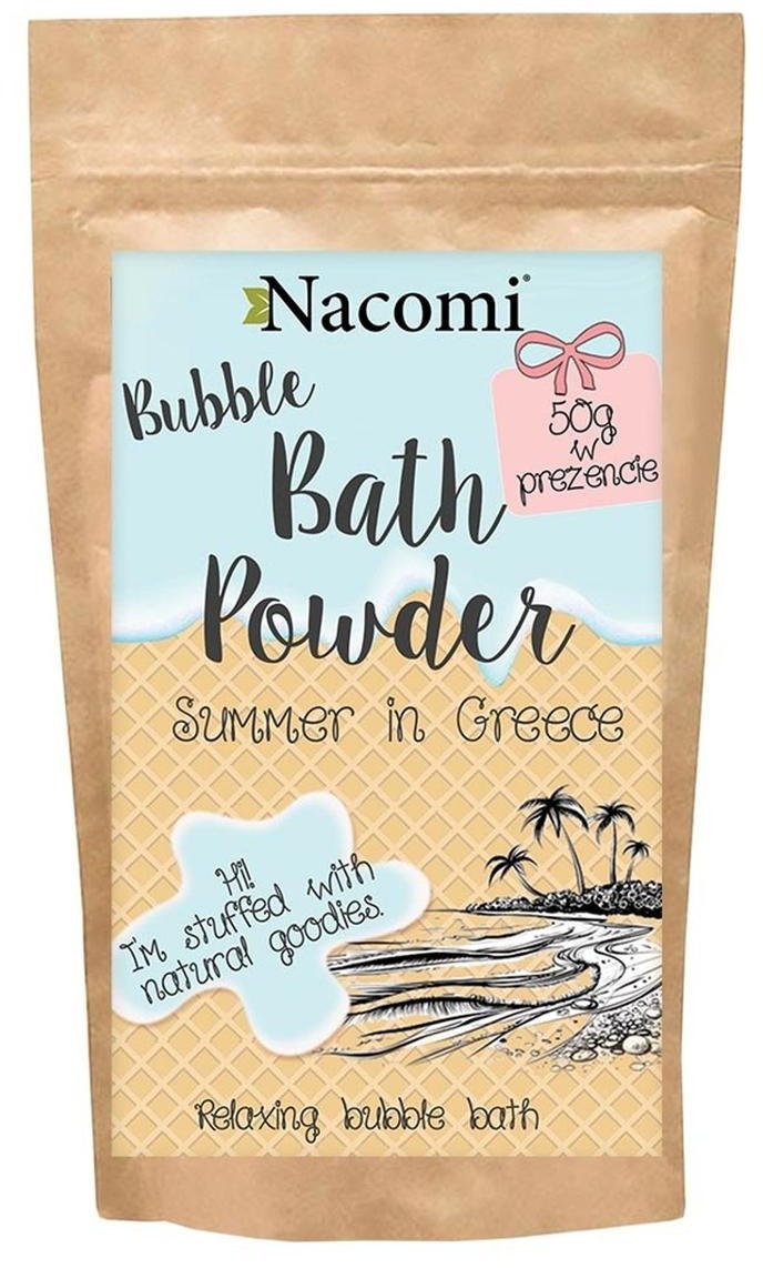 Nacomi Bath Powder, puder do kąpieli Greckie Lato, 100 g