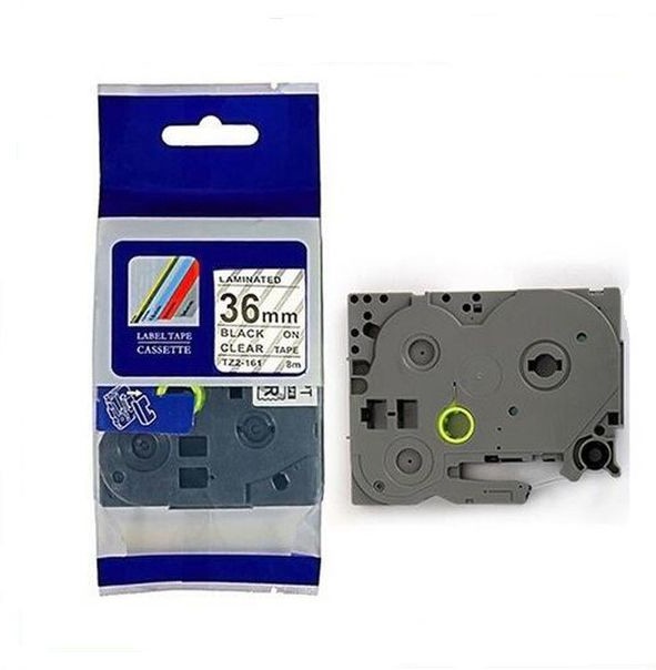 Brother TZ-M61 / TZe-M61, 36mm, czarny druk/przeźroczysta matowa podstawa, taśma zamiennik