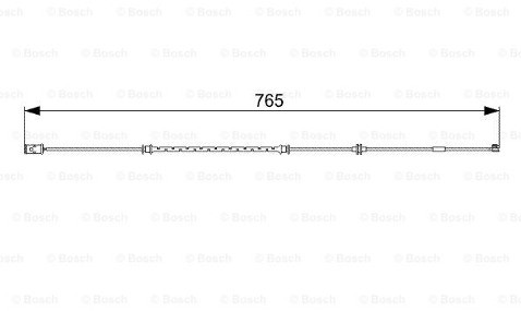Bosch Styk ostrzegwaczy, zużycie okładzin hamulcowych 1 987 473 018