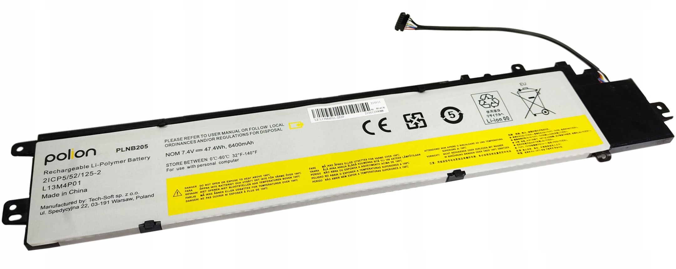 Lenovo Bateria L13M4P01 do Y40-70 Y40-80