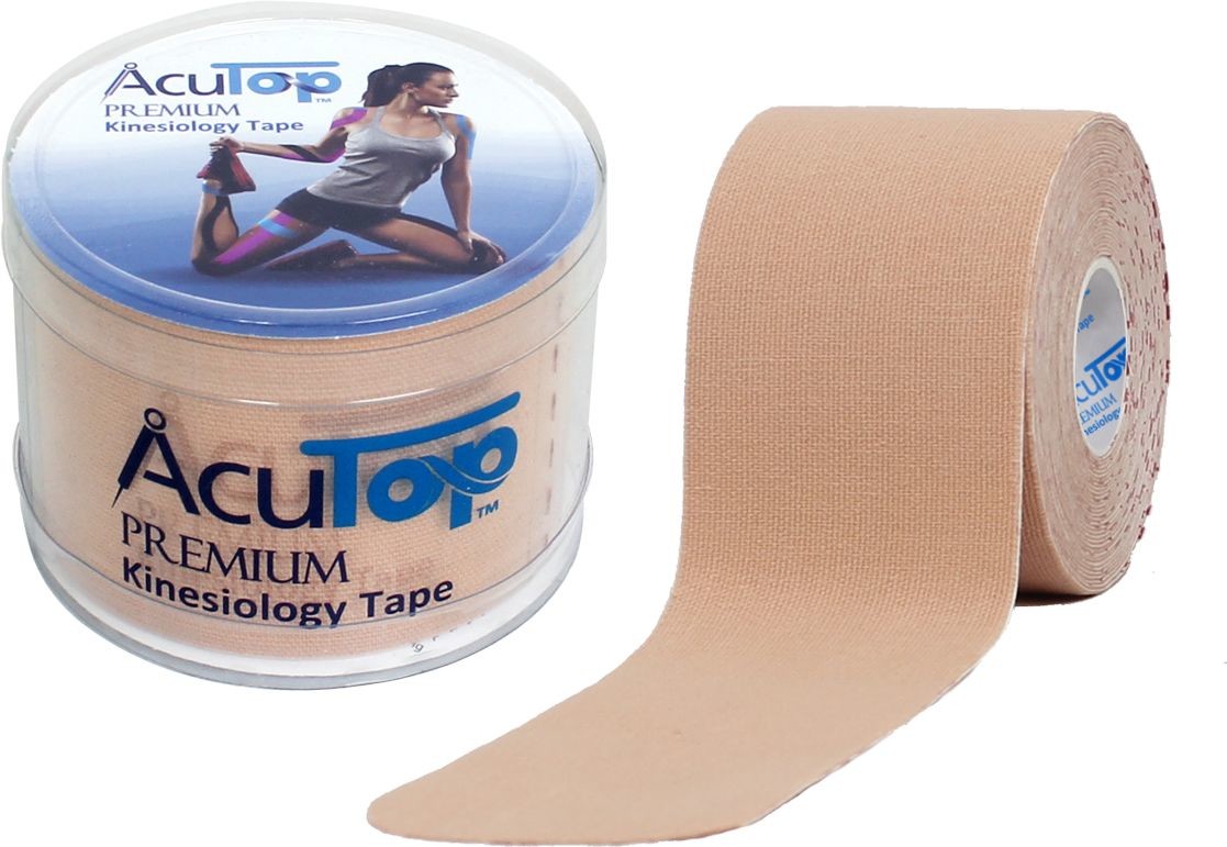 Tape Acutop AcuTop PREMIUM kinesiology KINESIO beżowy + PUDEŁKO wielorazowe + INSTRUKCJA (atp beige) 4260394881197