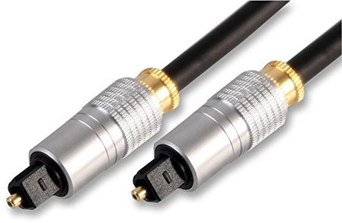Signal Pro Pro PSG02861 Toslink optyczny kabel audio z metalową obudową, 1 m, czarny PSG02861
