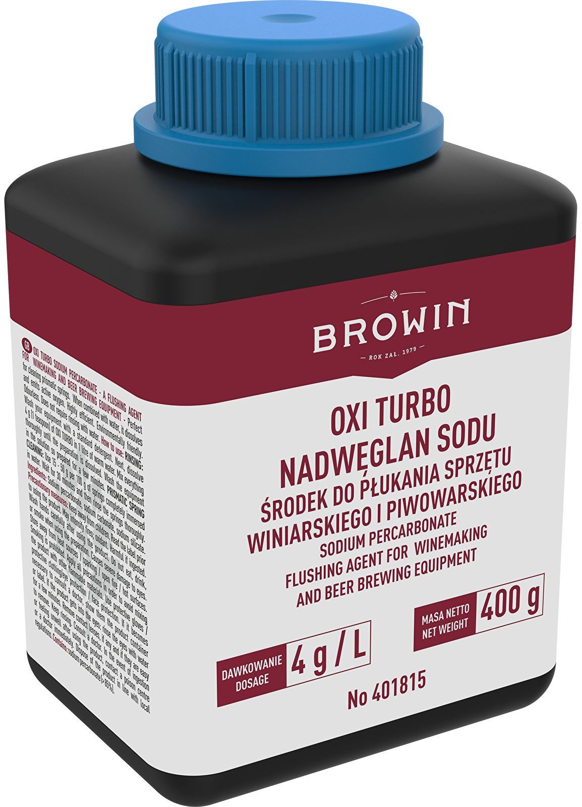 Browin OXI Turbo - nadwęglan sodu - 400 g