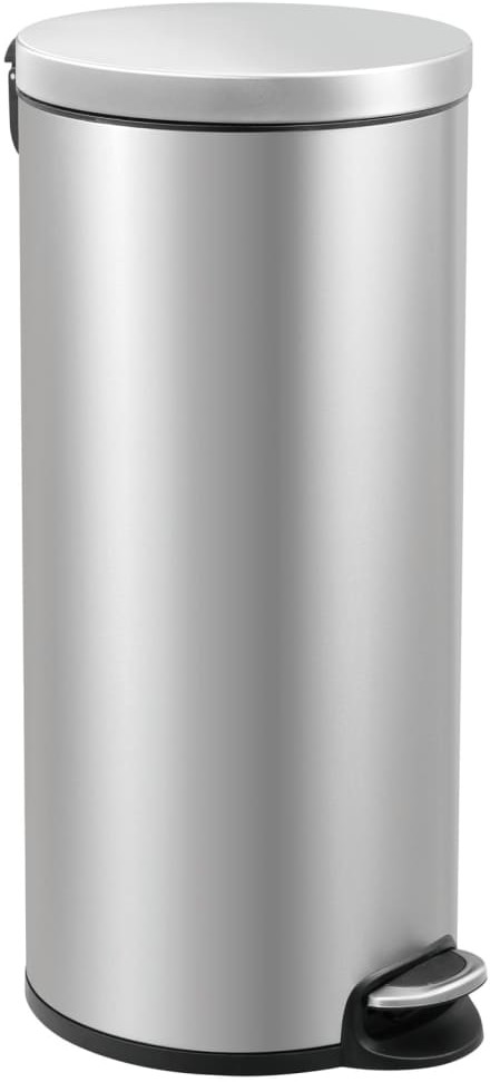 Vepa Bins EKO Kosz na śmieci z pedałem Serene, 30 L, matowy, srebrny