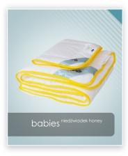 AMZ kołdry poduszki BABIES antyalergiczny komplet dziecięcy NIEDŹWIADEK HONEY D5BF-640C4