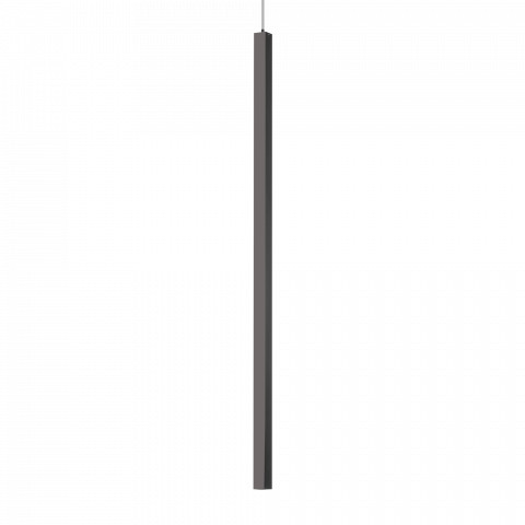 Ideal Lux Lampa wisząca Ultrathin SP1 Big Square 194196 nowoczesna oprawa w kolorze czarnym 194196