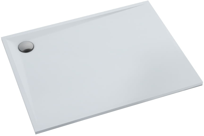 Schedpol Libra Smooth White brodzik z stonicrylu 90x160 cm biały