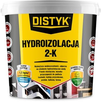Den Braven Distyk - Chemia Budowlana Hydroizolacja 2K Distyk wiadro 14kg szary CH0275DPL