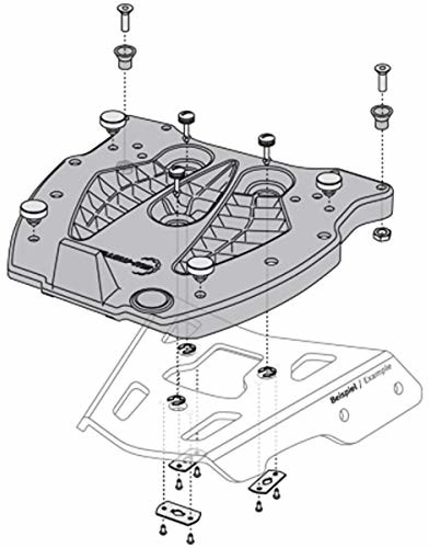 SW-Motech SW Motech GPT.00.152.400 adapter do ALU-RACK, wielokolorowy, OS GPT.00.152.400
